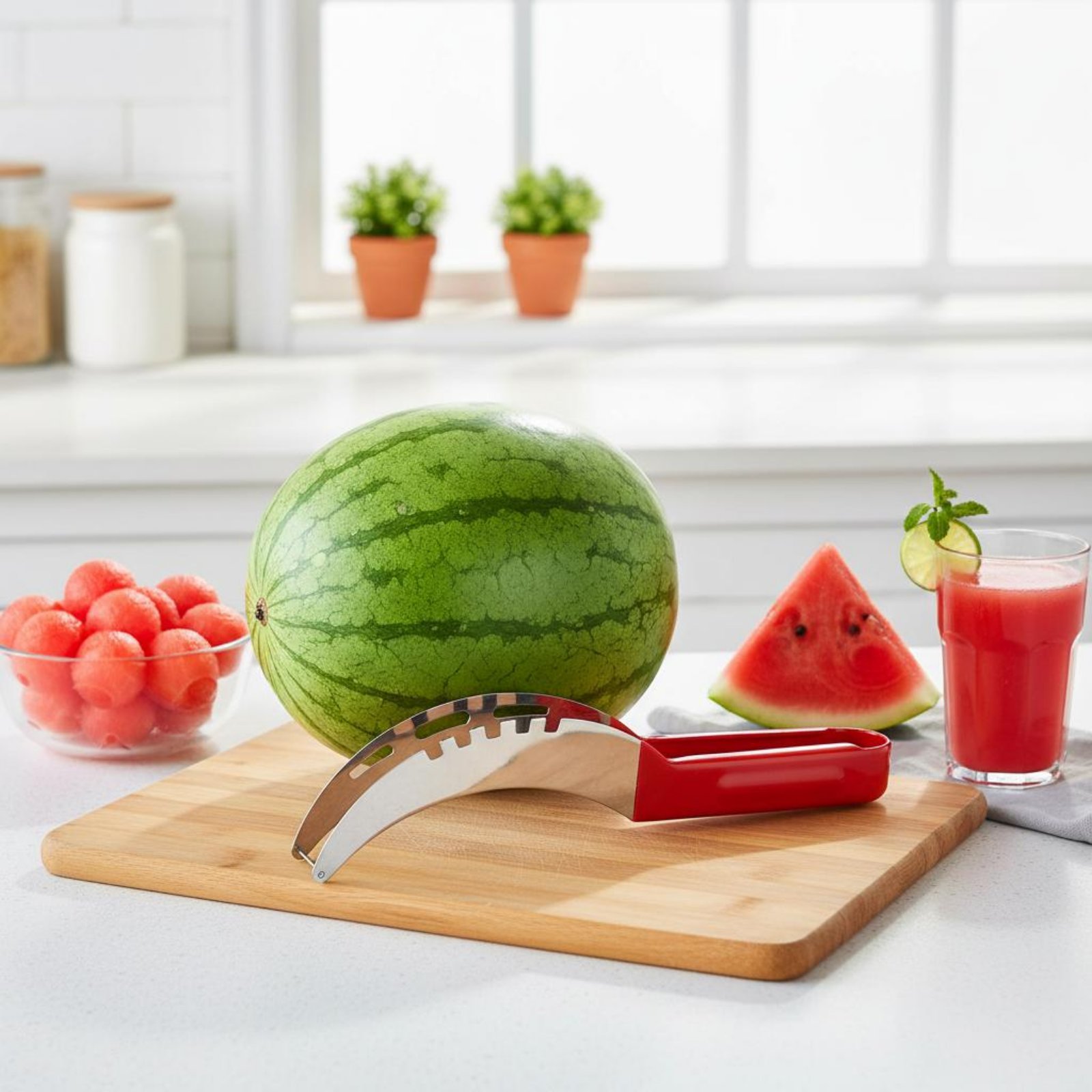 Kitchen Gadgets & Toys - Pemotong Kubus Semangka Bahan Food Grade