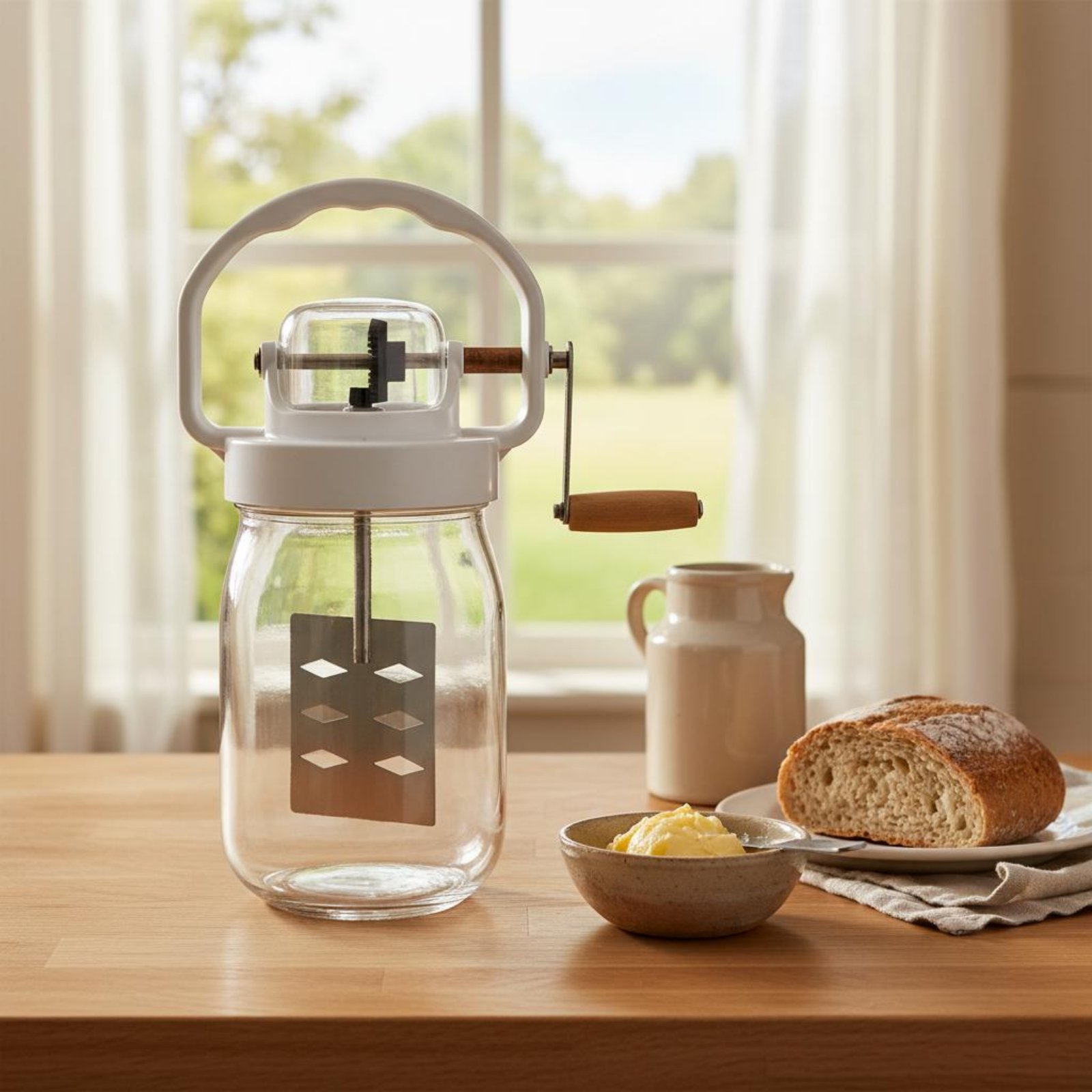 Kitchen Gadgets Mixer - Pengaduk Mentega Manual Mudah Dibersihkan, Penggiling