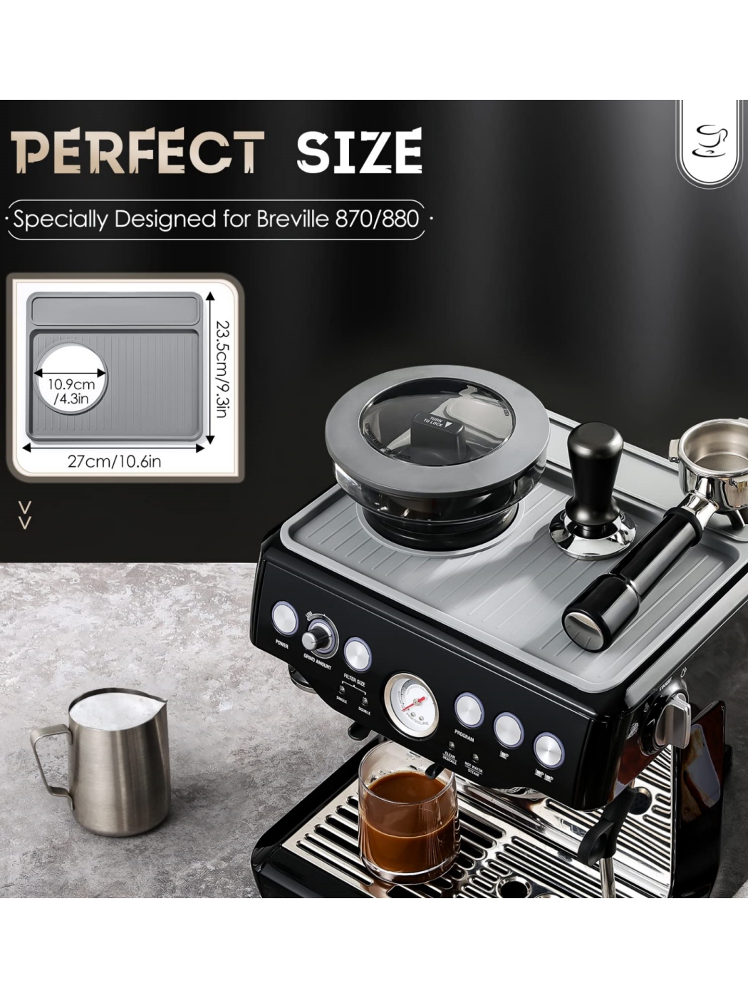 Breville Espresso Bes870 - 1 buah alas kopi silikon untuk