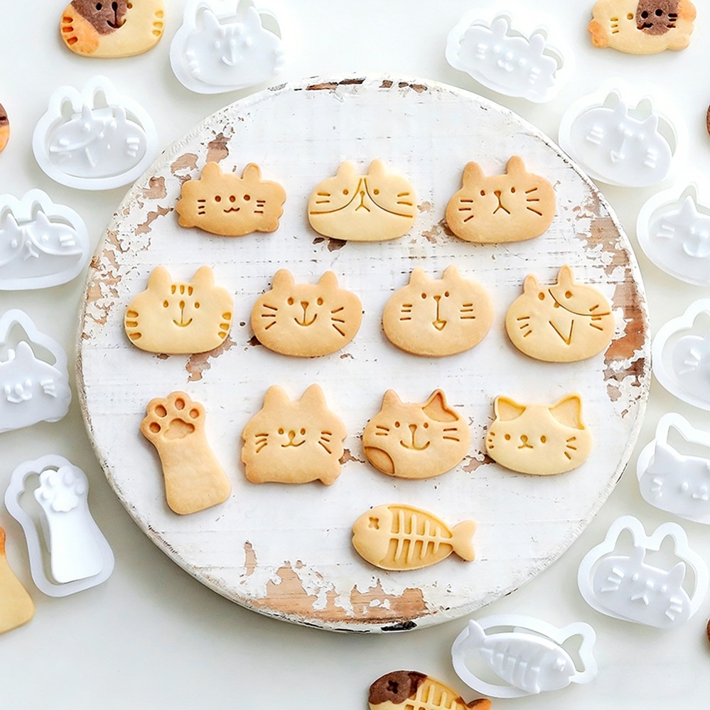 Kitchen Handy Gadgets - Cetakan Kue Kucing Lucu DIY, Alat