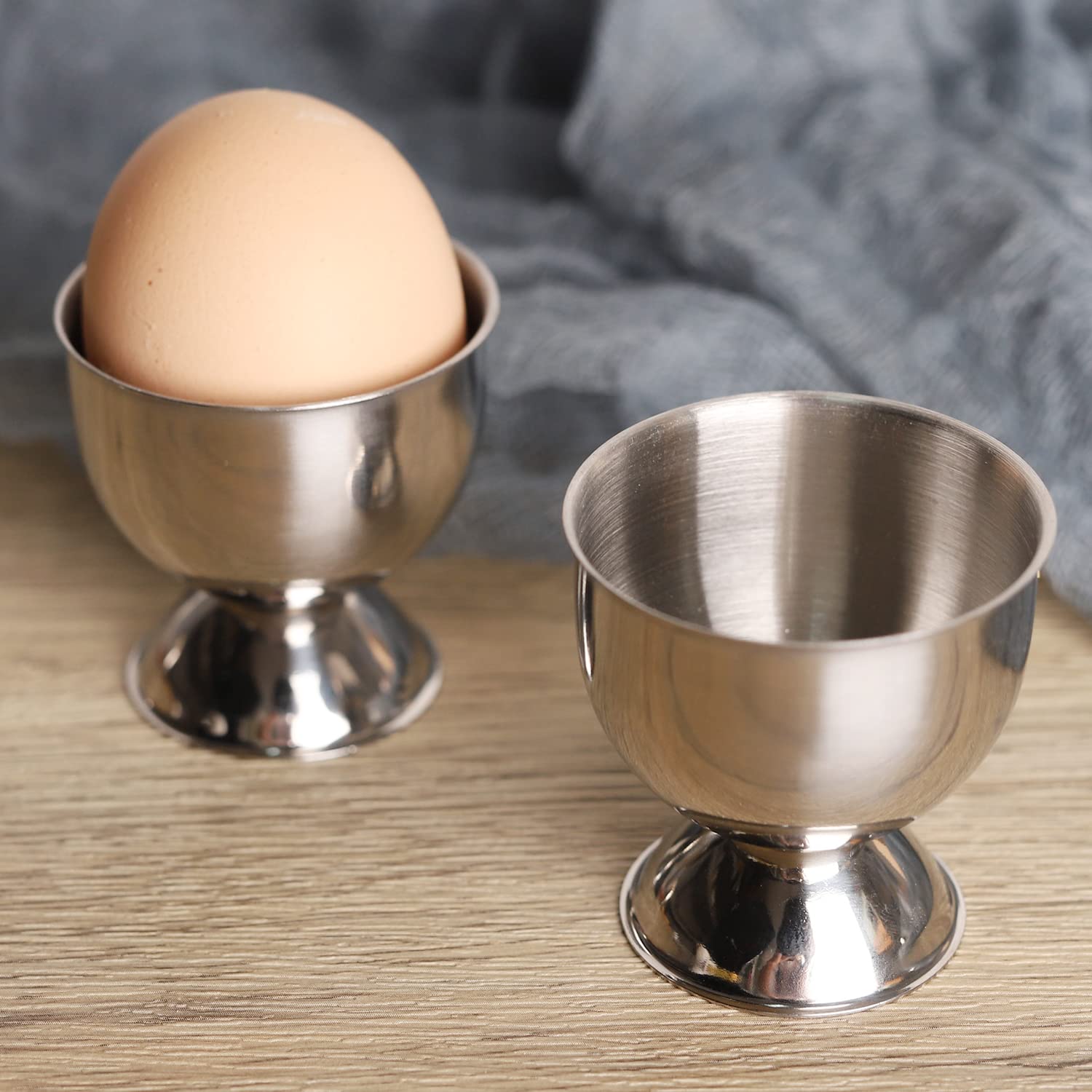 Kitchen Gadgets For Gifts - Set cangkir telur baja tahan karat,