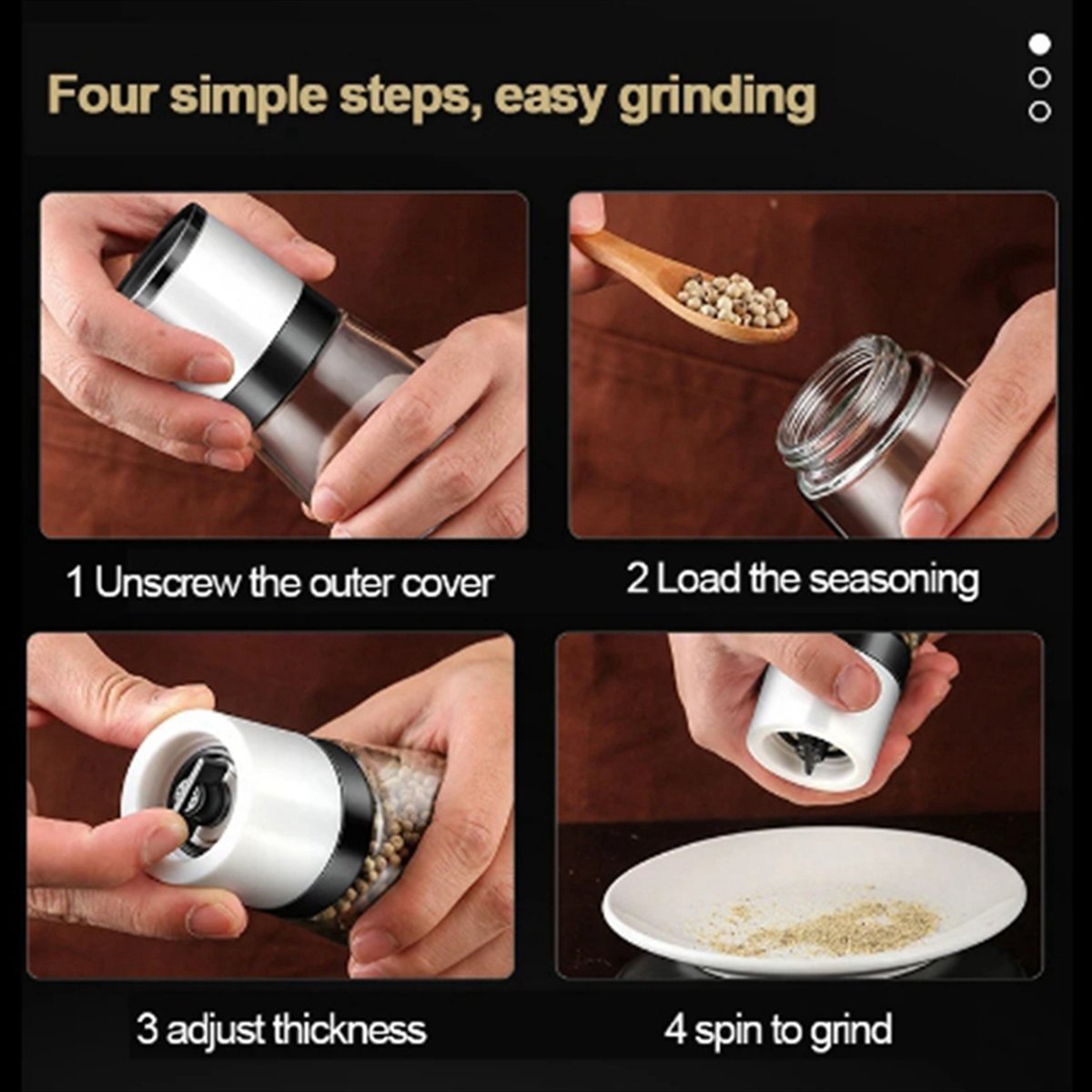 Penggiling Garam dan Merica Ma - Kitchen Gadgets & Toys ulasan dan harga