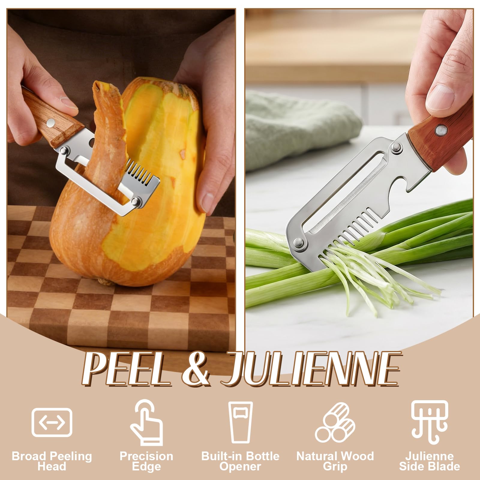 Pengupas Sayuran 3-in-1 dengan - Kitchen Gadgets And Equipment ulasan dan harga