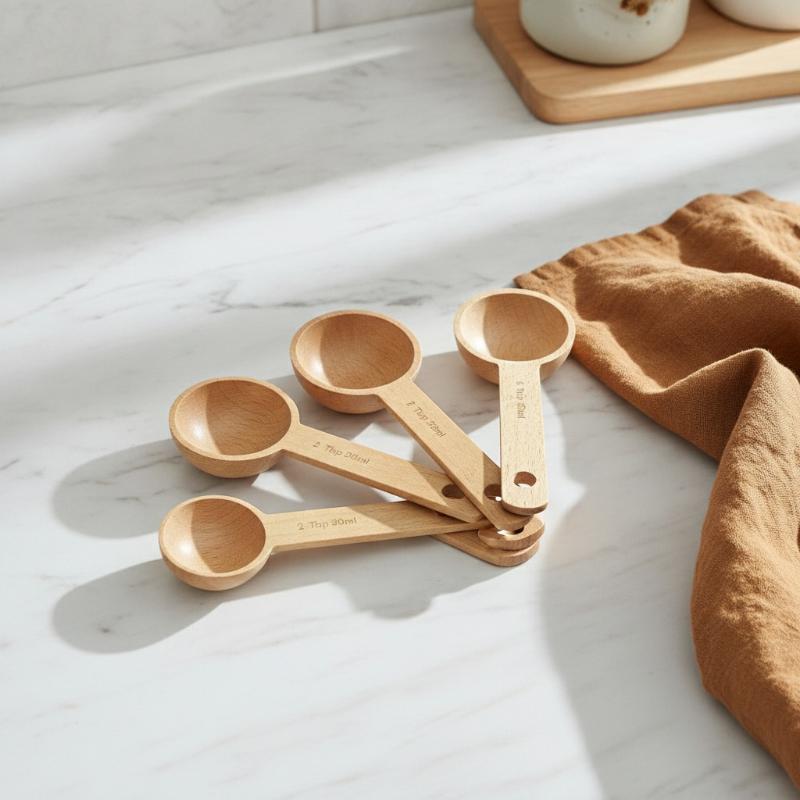 Sendok Takar Kayu 7.5-45ML Por - Kitchen Gadgets For Gifts ulasan dan harga