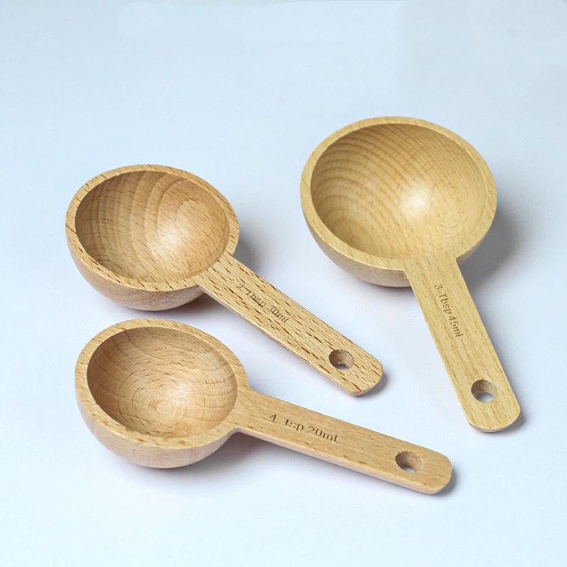 Sendok Takar Kayu 7.5-45ML Por - Kitchen Gadgets For Gifts ulasan dan harga
