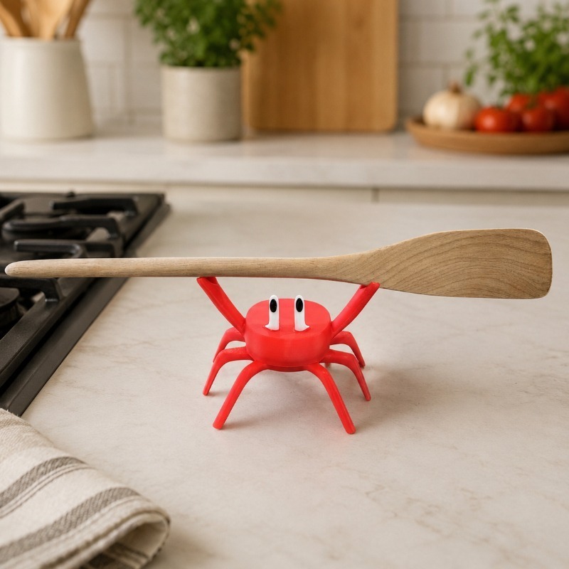 Penyangga Sendok Bentuk Kepiti - Kitchen Gadgets For Gifts ulasan dan harga