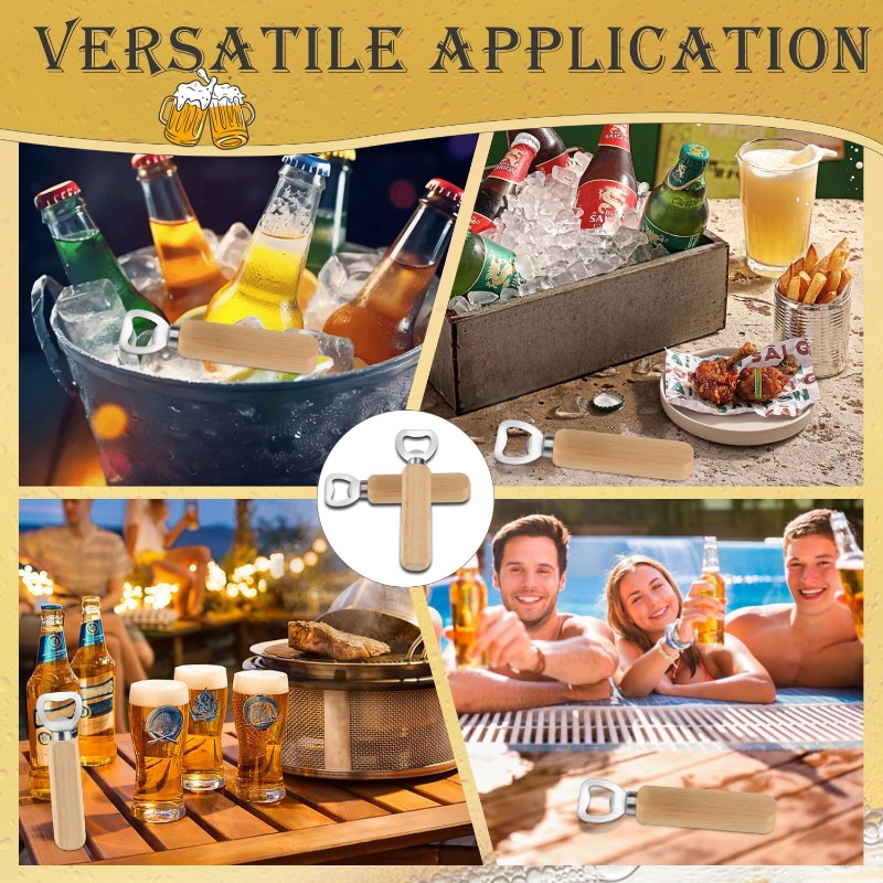 Pembuka Botol Kayu Stainless S - Kitchen Gadgets For Gifts ulasan dan harga